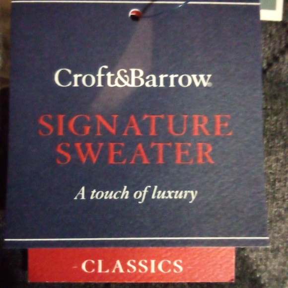 Croft & Barrow Signature Classics Pullover Argyle Sleeveless Sweater Men LT Gray - Picture 8 of 9